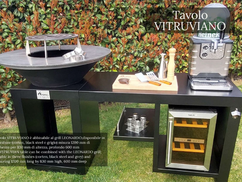 Tavolo Vitruviano Grill Design